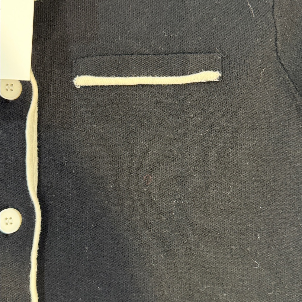 OAK + FORT Two-Tone Collared Top - Picture 7 of 8